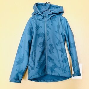 Little Kids boys Shell Jacket with fleece lining  7-8 yrs 128 cm Blue